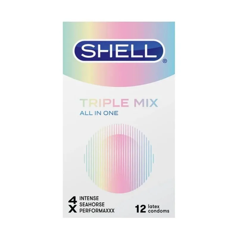 Bao cao su Shell Triple Mix mỏng mát, gân gai kích thích, hộp 12 — ảnh 3