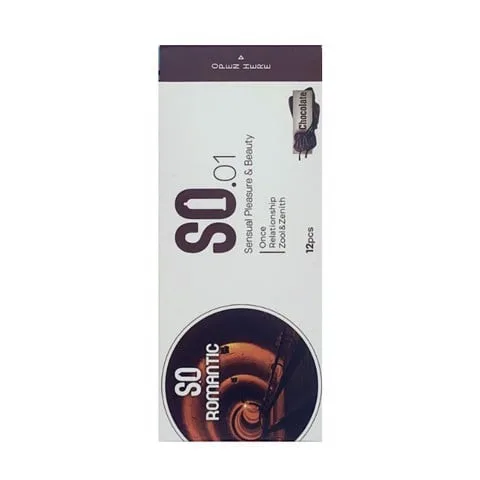 Bao cao su SO Romantic mỏng siêu mềm hương chocolate hộp 12