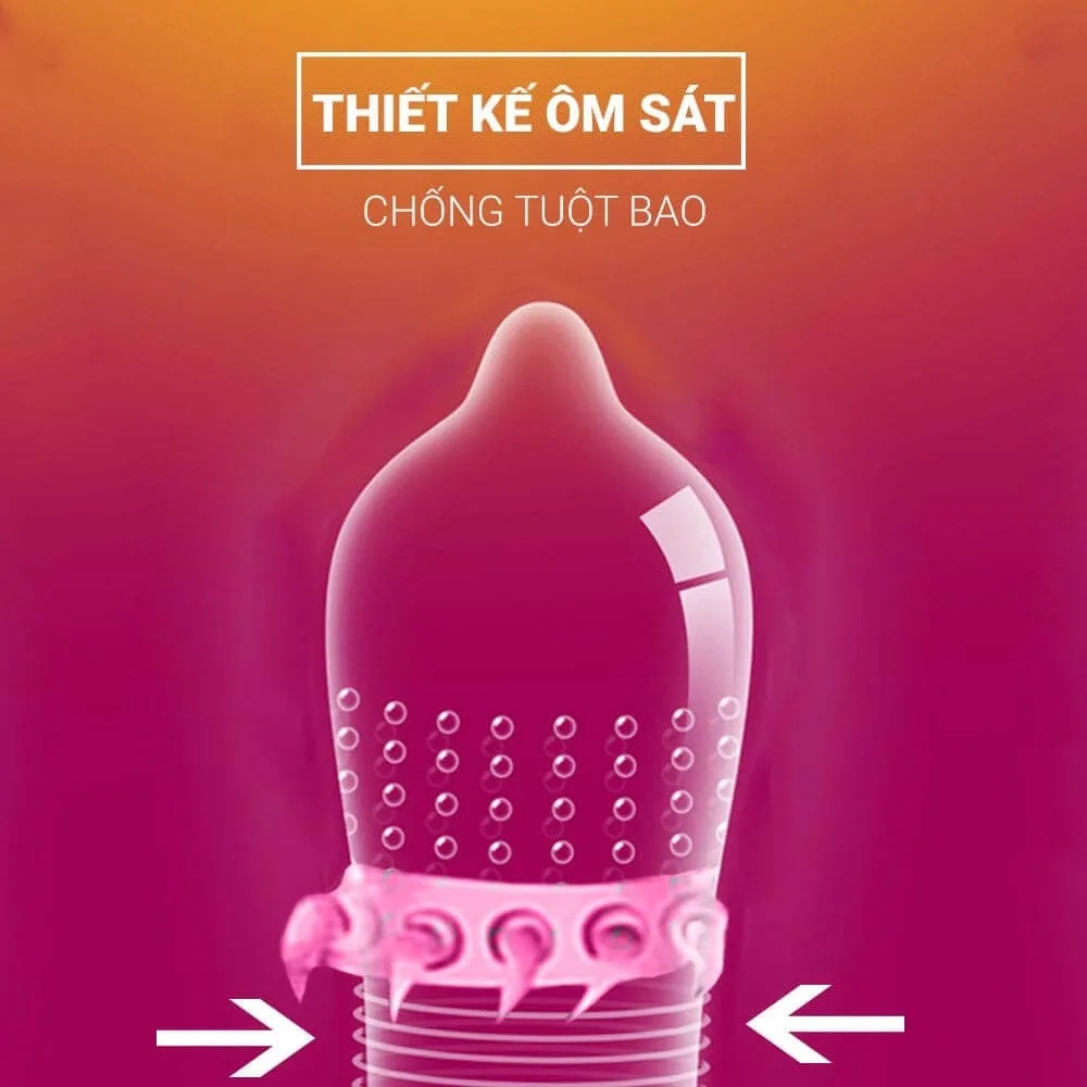 Bao cao su Super Gold siêu gai siêu gân hộp 2 cái – an toàn, kích thích — ảnh 4