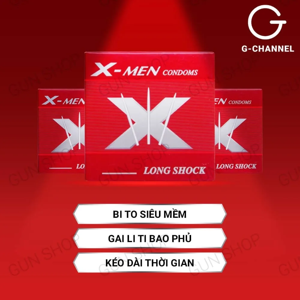 Bao cao su X-men siêu bi gai li ti, hộp 1 cái, tăng khoái cảm — ảnh 3