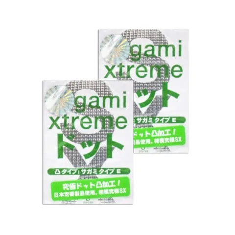 Bộ 2 Hộp Bao Cao Su Sagami Xtreme Xanh Siêu Mỏng Gai 3 Cái Giá Tốt
