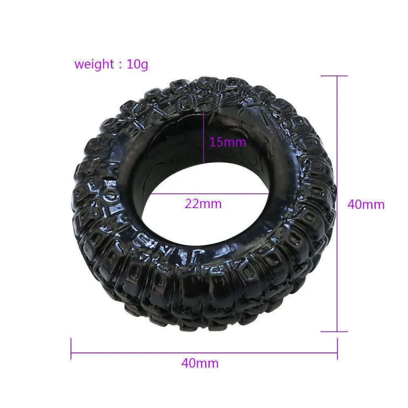 Bộ 2 vòng đeo dương vật Love Moment Rally Tire hình lốp xe — ảnh 3