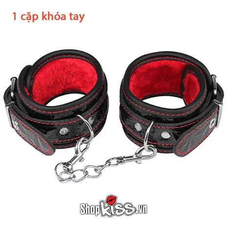 Bộ đồ chơi BDSM 10 món bằng da quyến rũ — ảnh 4