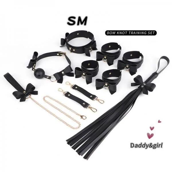 Bộ Đồ Bạo Dâm 5 Món Đính Nơ Siêu Đẹp Đầy Quyến Rũ Và Độc Đáo