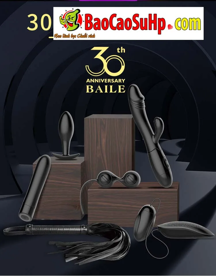 Bộ Dương vật giả, máy rung, trứng rung Baile 30 anniversary Prestige 6 món
