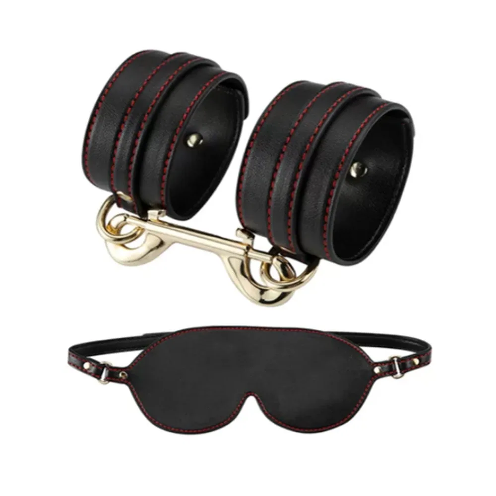 Bộ dụng cụ BDSM Bondage Kits da cao cấp nhập khẩu — ảnh 8
