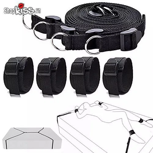 Bộ trói tay chân bạo dâm trên giường tăng hưng phấn — ảnh 5