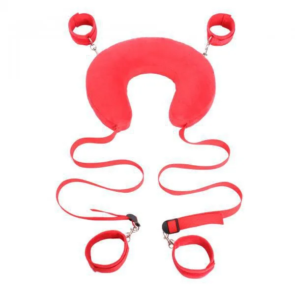 Bộ Trói Tay Chân Cổ Gối Chữ U Đệm Bông Đồ Chơi BDSM Cao Cấp