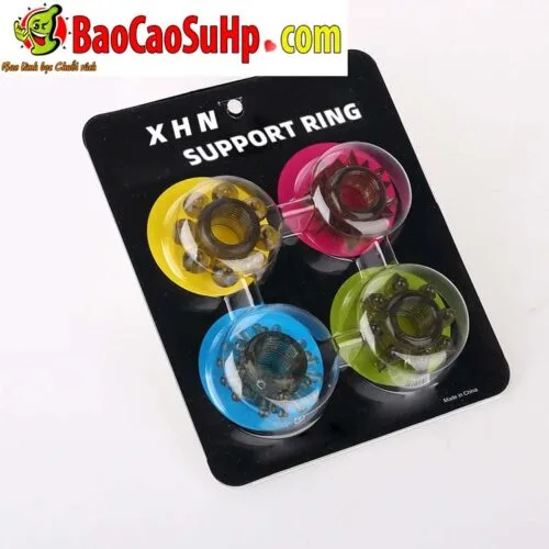Bộ vòng đeo dương vật Coc Super XHN Support Ring gồm 4 vòng TPE siêu mềm mại — ảnh 3