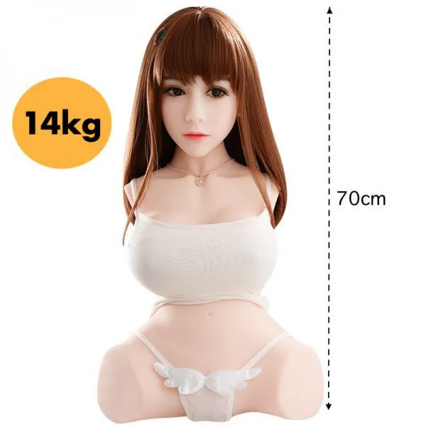 Búp bê tình dục bán thân 14kg da mềm mặt xinh tự nhiên