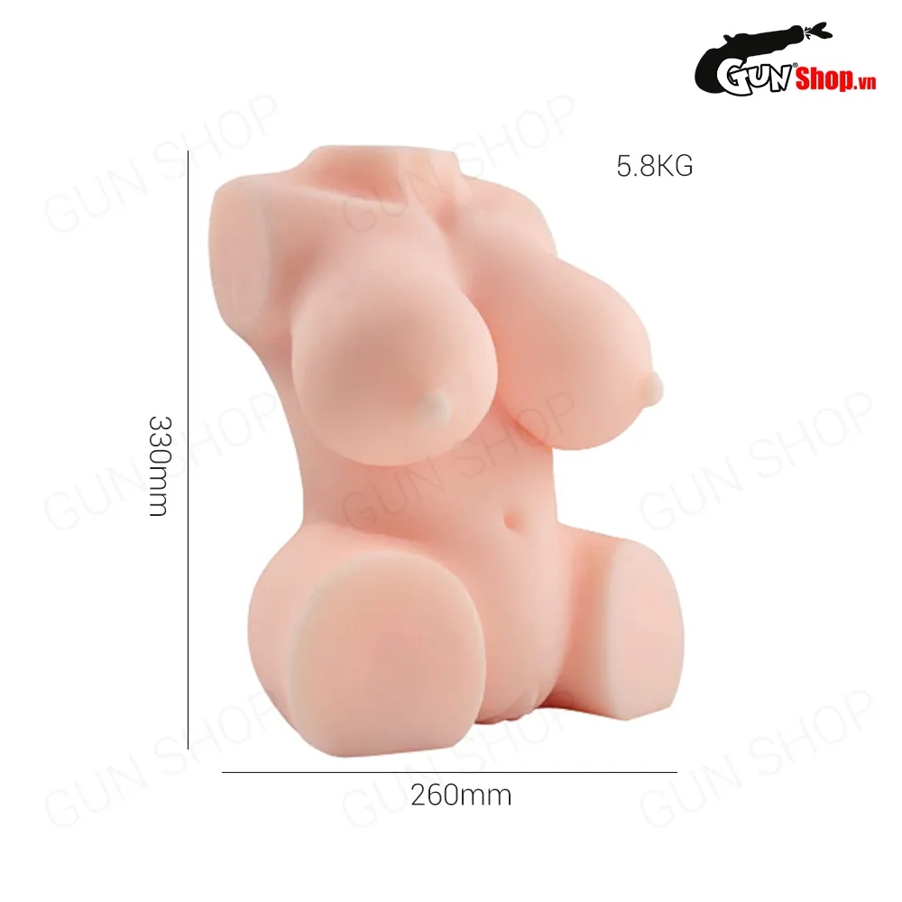 Búp bê tình dục bán thân silicon trần cao cấp mềm mịn - 5.8kg — ảnh 3