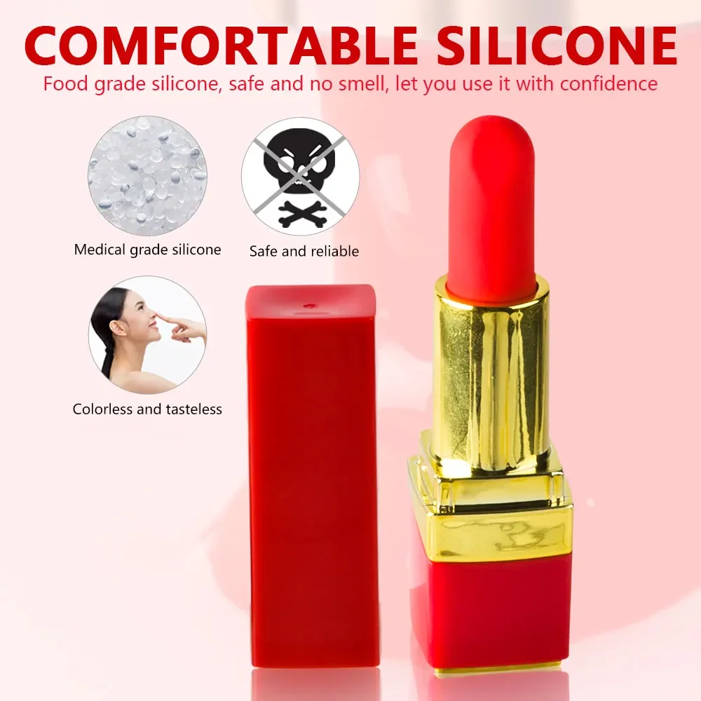 Trứng rung thỏi son nhỏ gọn sạc USB giá tốt kích thích phê — hình 8