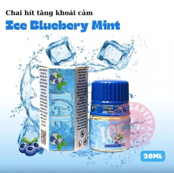 Chai Hít Popper Ice Blueberry Mint 20ml Hương Bạc Hà Sảng Khoái