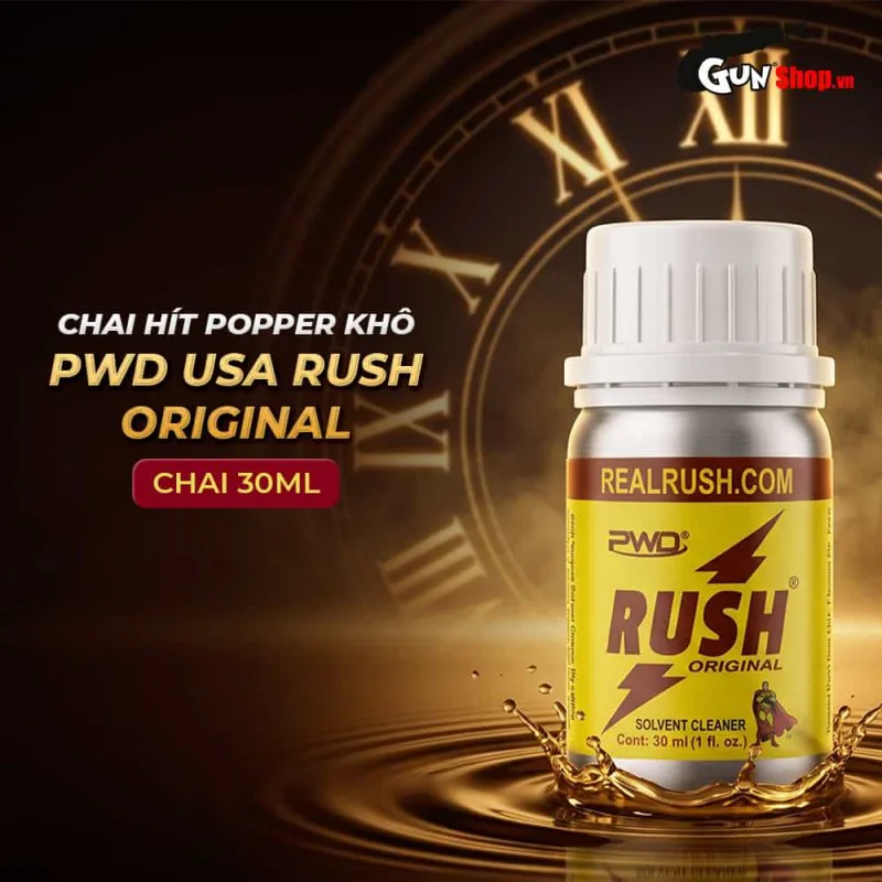 Chai hít Popper khô PWD USA Rush Original - Chai 30ml — ảnh 2