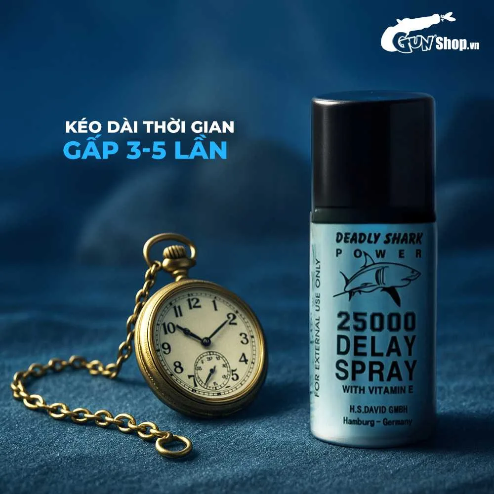 Chai Xịt Đức Power Deadly Shark 25000 Kéo Dài Thời Gian Phái Mạnh Tăng Cường Sức Mạnh — ảnh 4