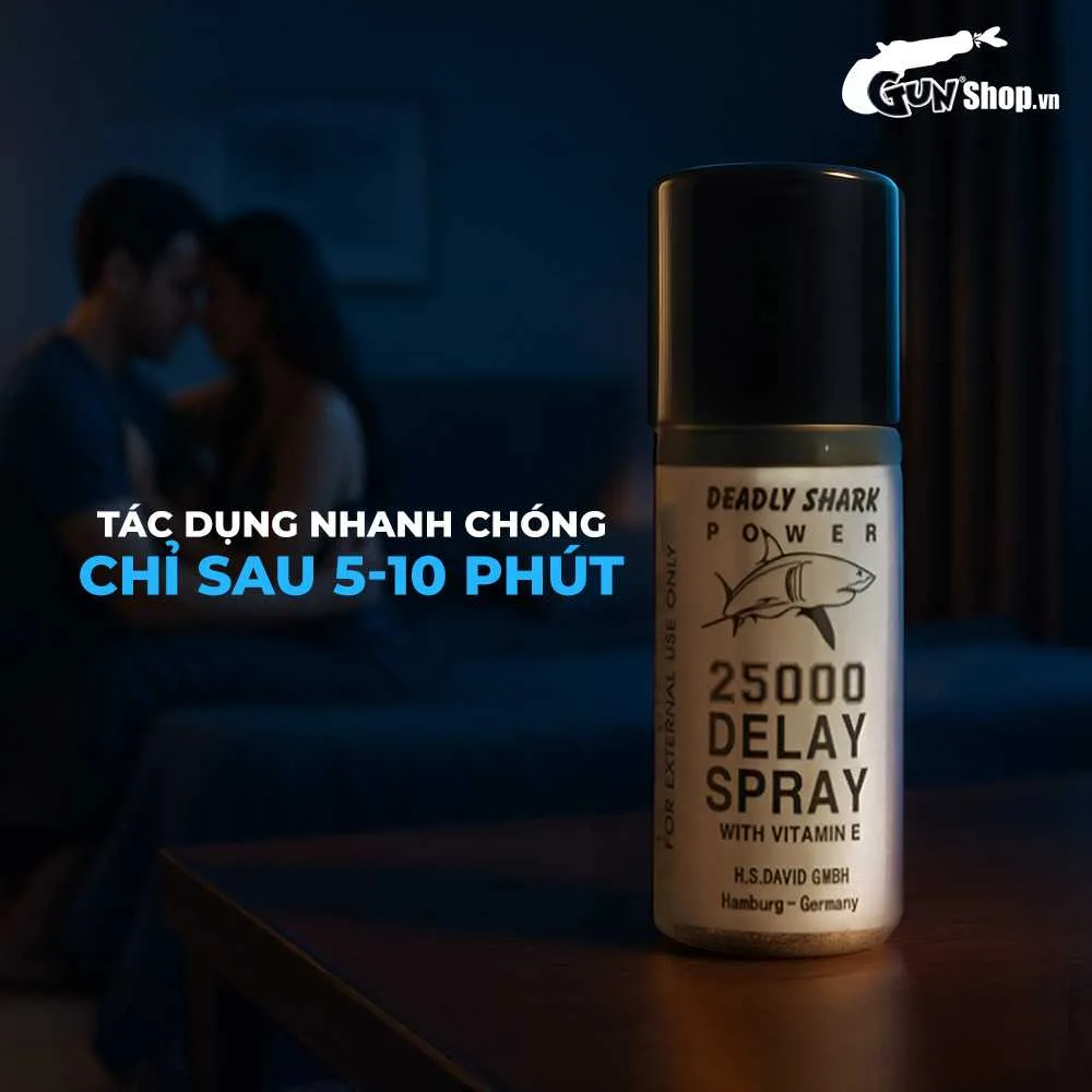 Chai Xịt Đức Power Deadly Shark 25000 Kéo Dài Thời Gian Phái Mạnh Tăng Cường Sức Mạnh — ảnh 5