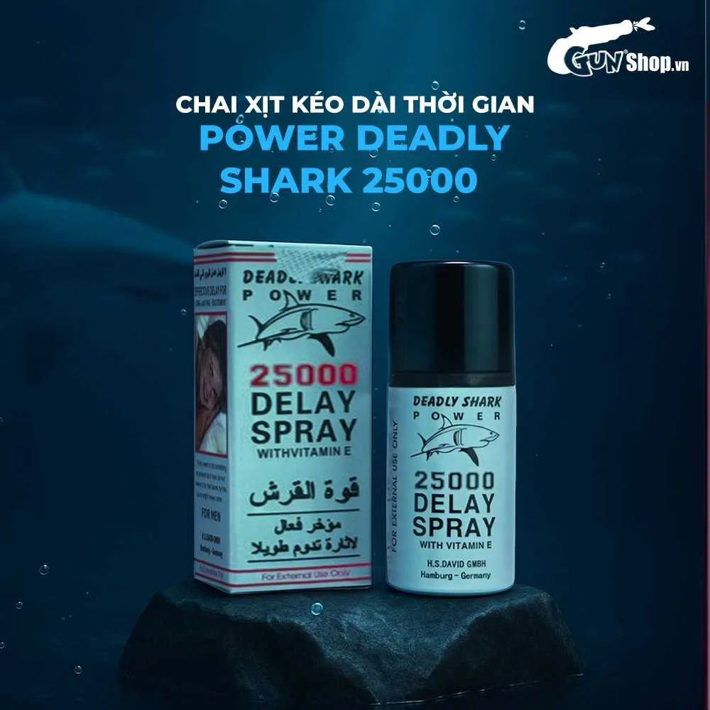 Chai Xịt Đức Power Deadly Shark 25000 Kéo Dài Thời Gian Phái Mạnh Tăng Cường Sức Mạnh — ảnh 3