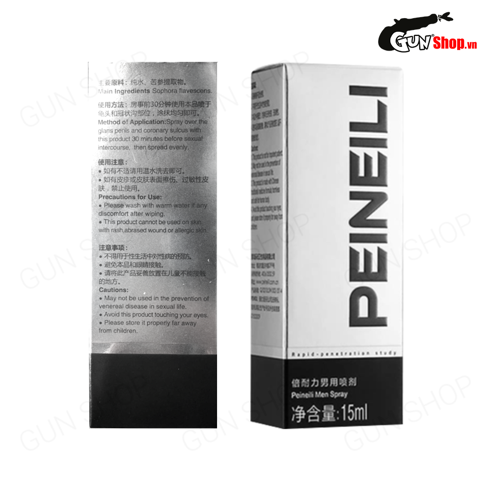 Chai xịt Peineili HongKong 15ml Kéo dài thời gian Xuất tinh sớm — ảnh 5