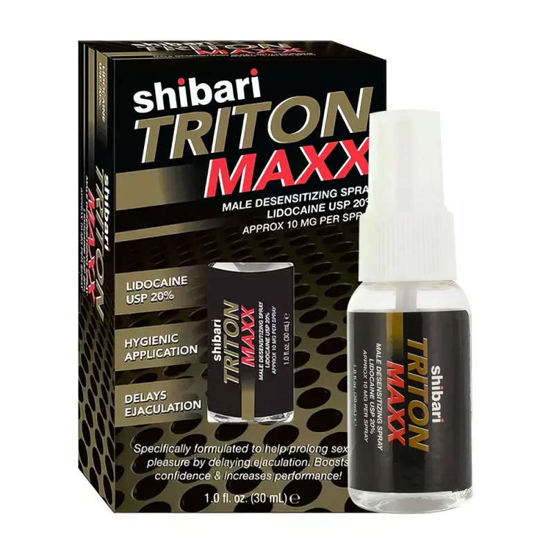 Chai xịt Shibari Triton Maxx Mỹ 30ml Kéo dài thời gian Xuất tinh sớm