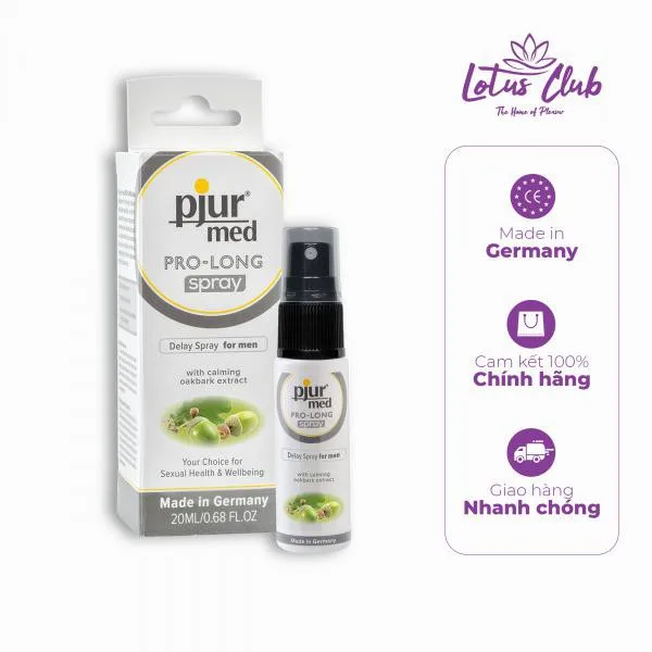 Chai xịt Pjur Med Prolong 20ml Đức kéo dài thời gian lâu hơn