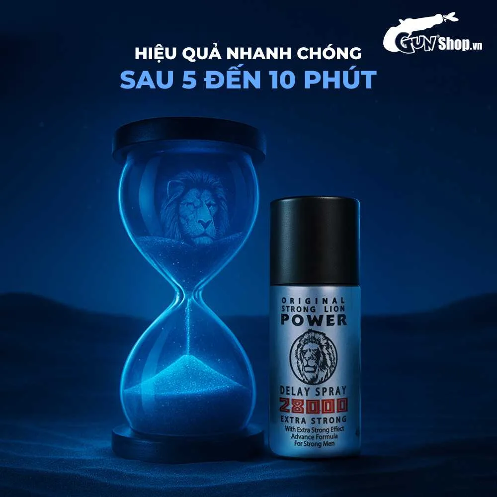 Chai xịt Power Strong Lion Đức 28000 45ml Kéo dài quan hệ bền lâu an toàn — ảnh 4