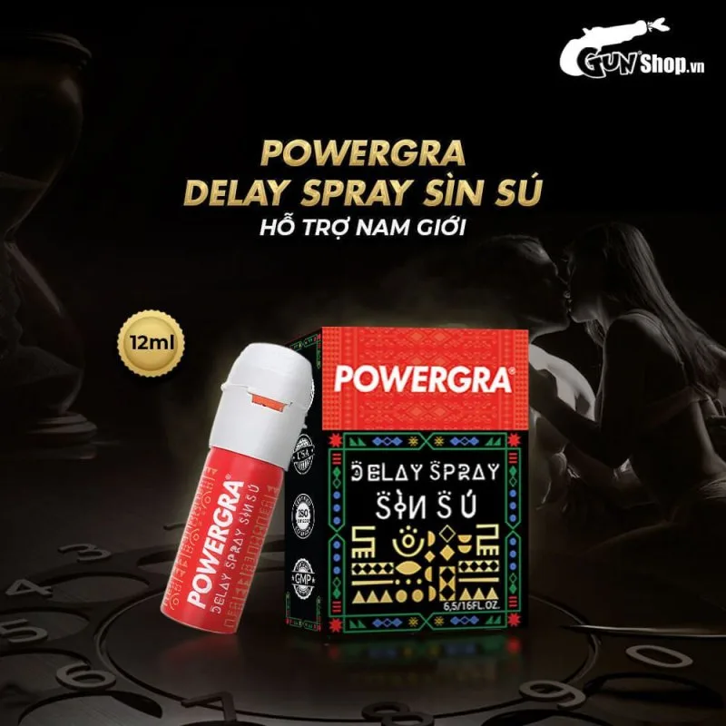 Powergra Delay Spray Sìn Sú 12ml kéo dài thời gian tăng khoái cảm — ảnh 3