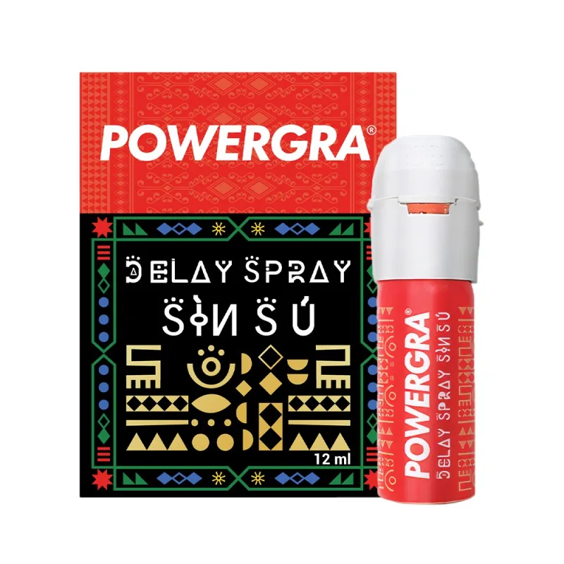 Powergra Delay Spray Sìn Sú 12ml kéo dài thời gian tăng khoái cảm