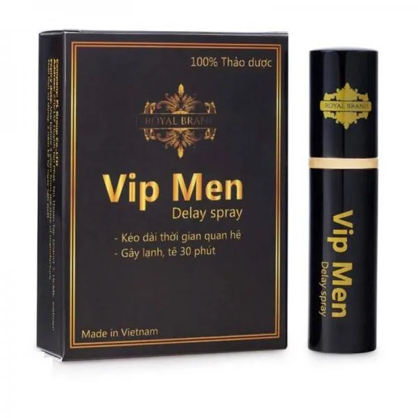 Chai xịt Vip Men kéo dài thời gian xuất tinh, chống rối loạn