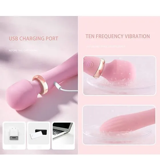 Chày rung 2 đầu không dây LiLo tỏa nhiệt máy massage điểm G cao cấp — ảnh 4