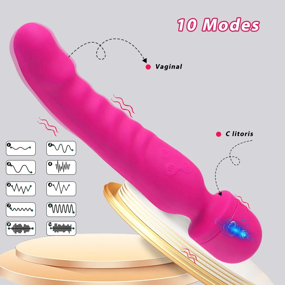 Chày rung 2 đầu Magic Wand massage điểm G kích thích cực đã — hình 13
