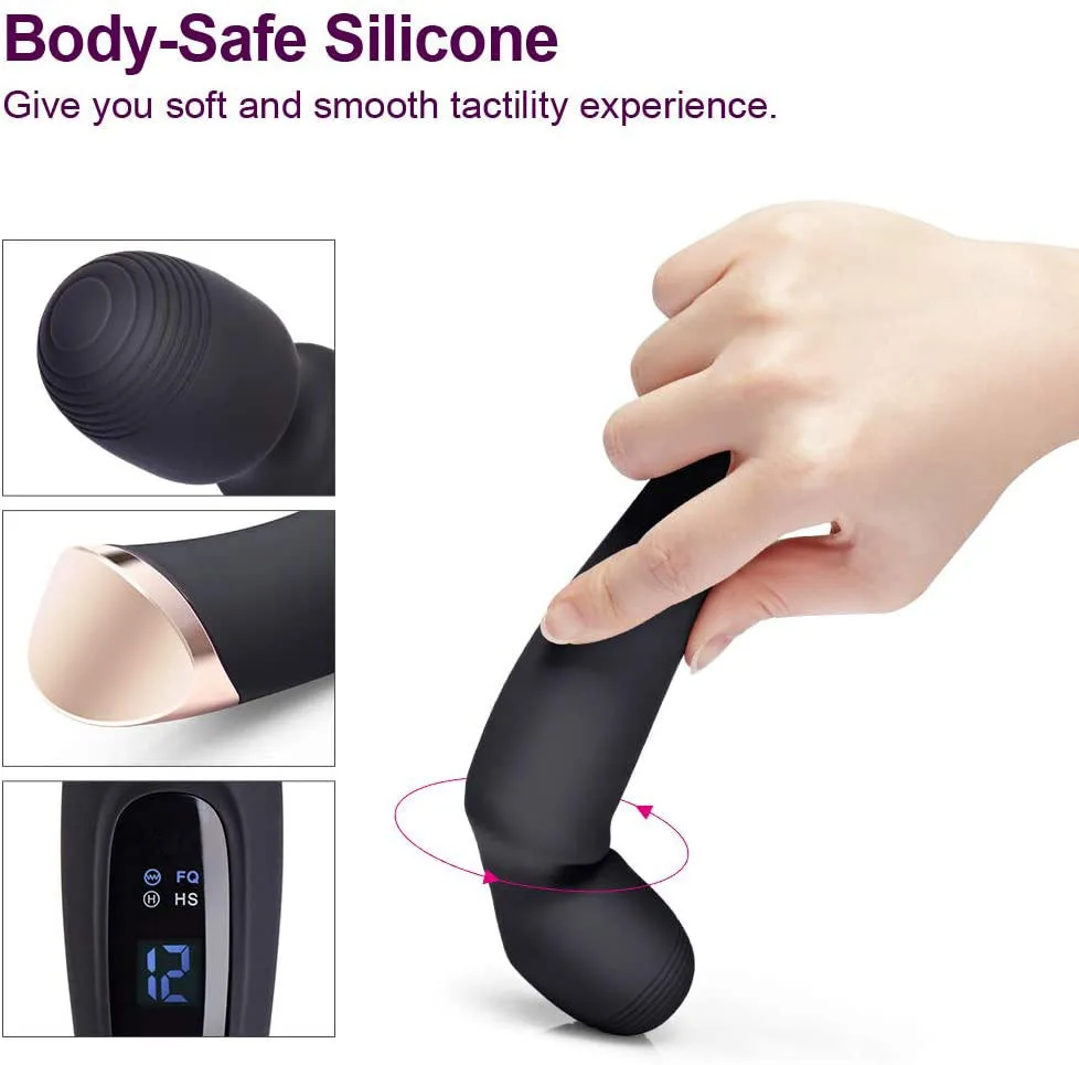 Chày rung Zini Magic Wand xoay 360 độ kích thích điểm G mạnh mẽ — ảnh 9