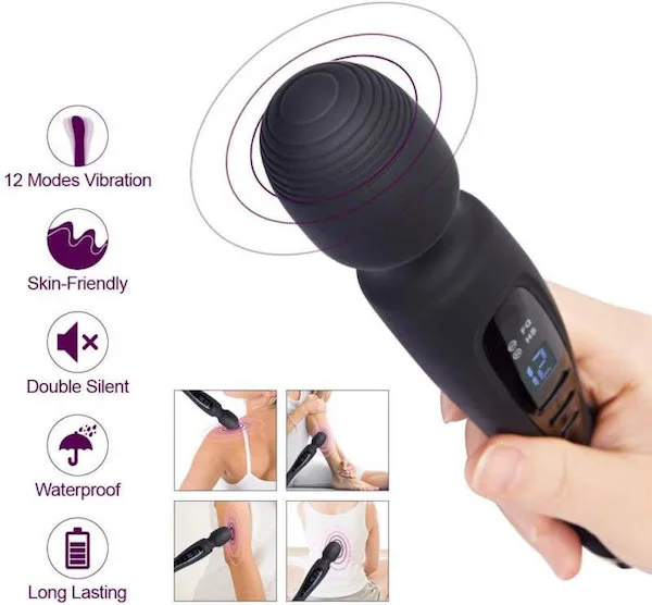 Chày rung Zini Magic Wand xoay 360 độ kích thích điểm G mạnh mẽ — ảnh 6