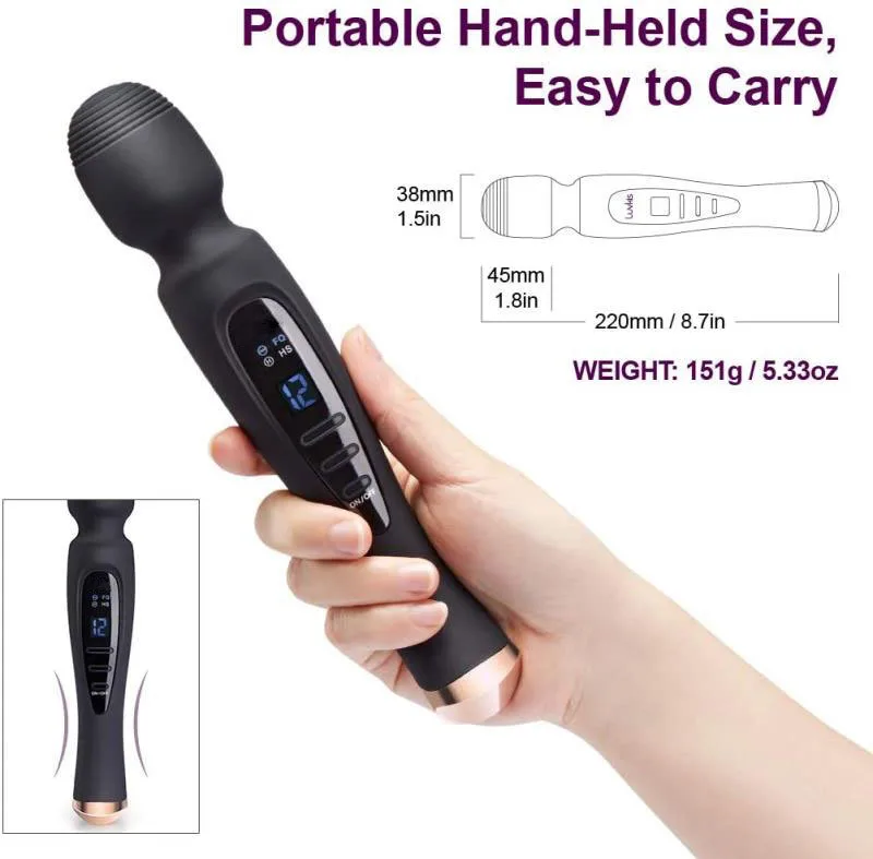 Chày rung Zini Magic Wand xoay 360 độ kích thích điểm G mạnh mẽ — ảnh 8