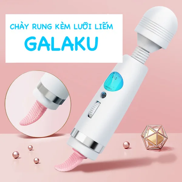 Chày rung 2 đầu Galaku liếm màn hình Led massage kích thích — Thông số kỹ thuật đẳng cấp