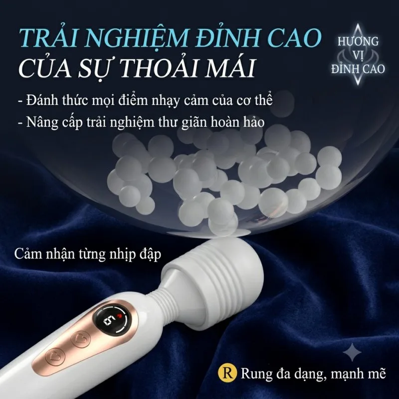 Chày rung phát nhiệt Mizzzee Happy Life White Firebaby giá rẻ rung mạnh — ảnh 5