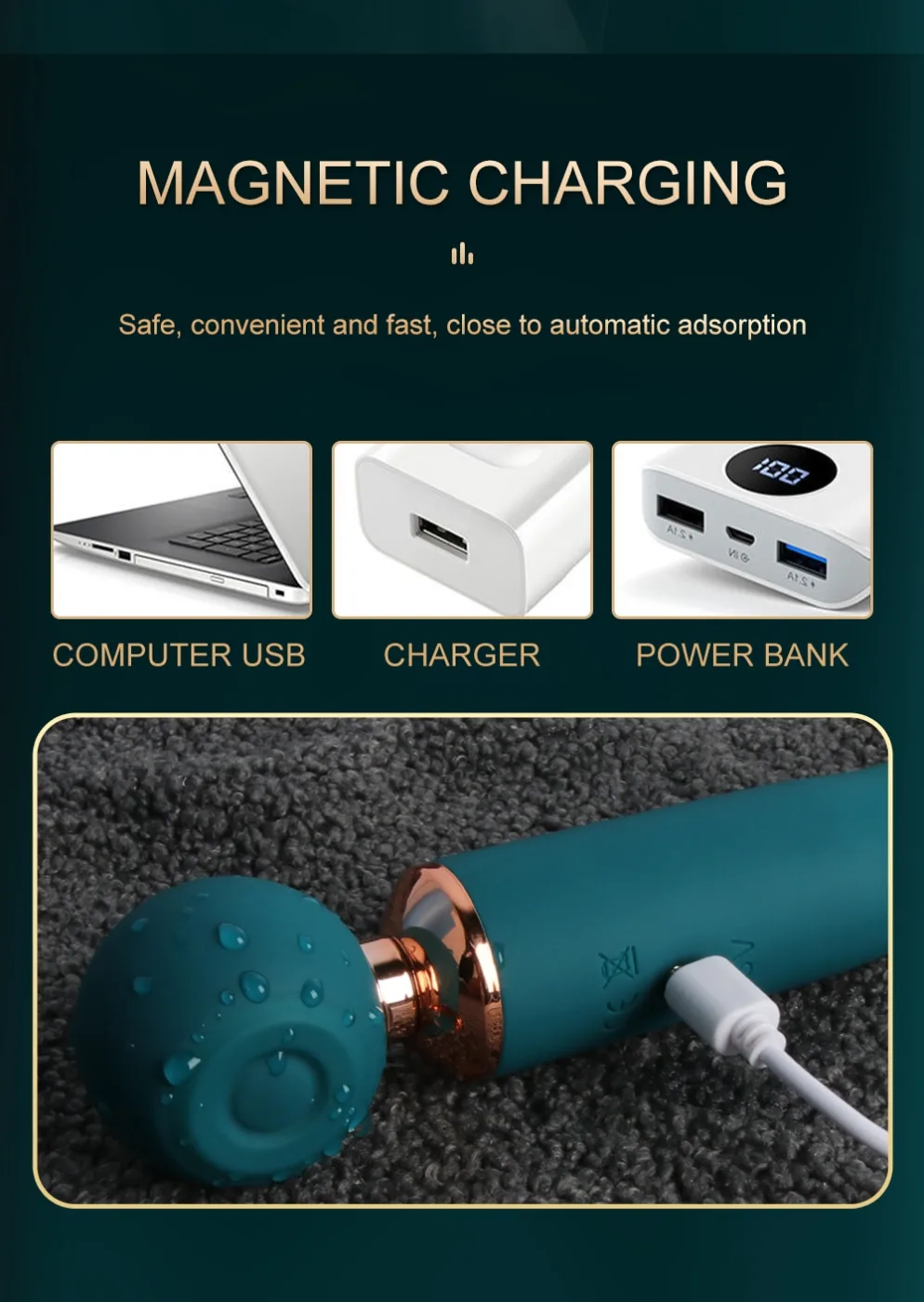 Chày rung đa năng 3 trong 1 thụt thổi hút mát xa cực phê — hình 16