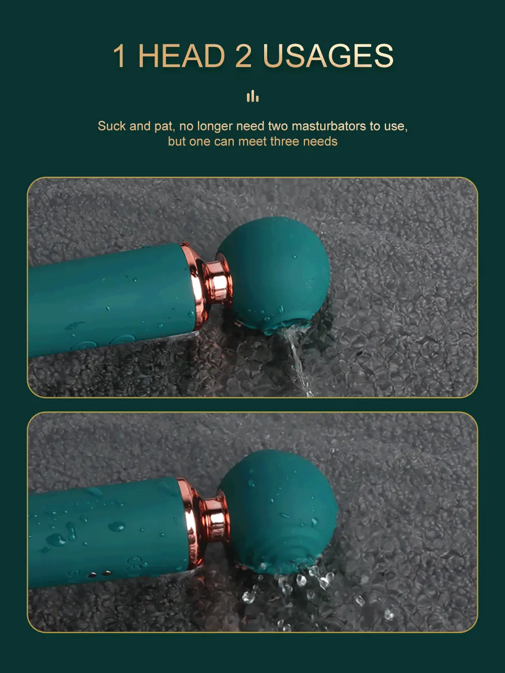Chày rung đa năng 3 trong 1 thụt thổi hút mát xa cực phê — ảnh 4