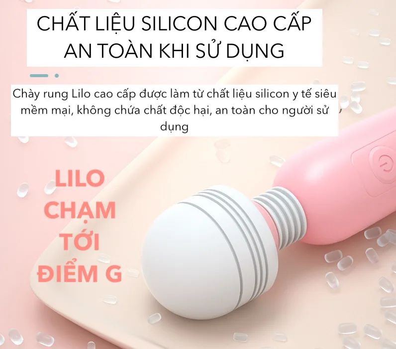 Chày rung không dây Lilo sạc USB máy massage điểm G — ảnh 5