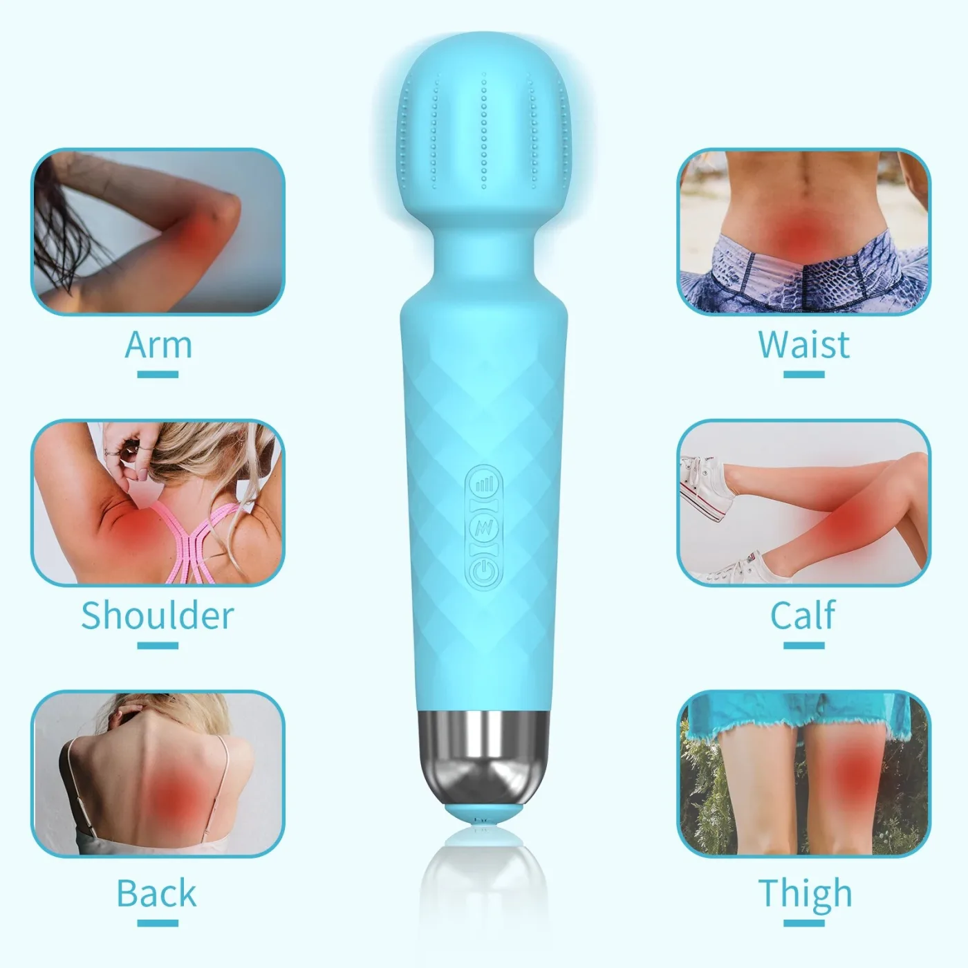 Chày rung Safiman Magic Wand gai nổi Kích thích điểm G mạnh — Đánh giá từ khách hàng đã trải nghiệm