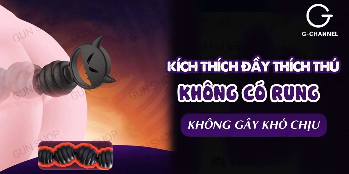 Chuỗi hạt kích thích hậu môn 17 cm - Leten Devil Anal Bead — ảnh 4
