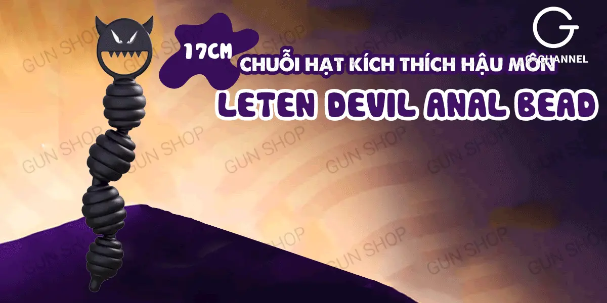 Chuỗi hạt kích thích hậu môn 17 cm - Leten Devil Anal Bead — ảnh 2