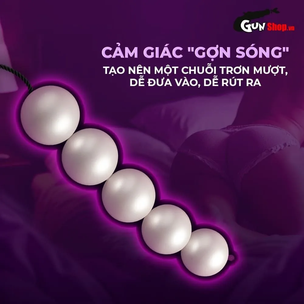 Chuỗi hạt ngọc trai kích thích hậu môn an toàn dễ sử dụng — ảnh 4