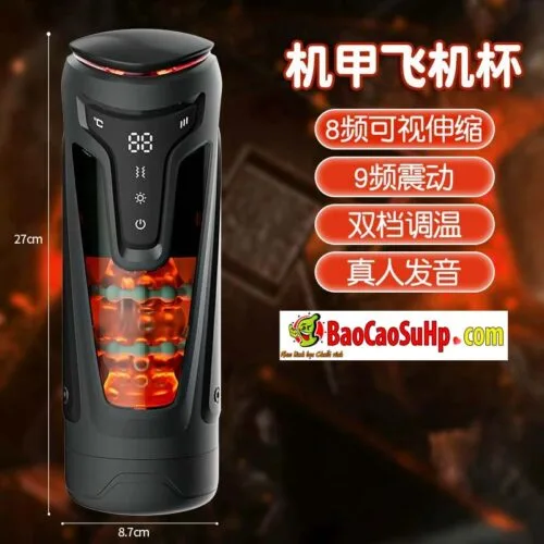 Cốc thủ dâm cho nam tự động Love Secret Mecha Warrior thụt rung bi xiết — ảnh 12