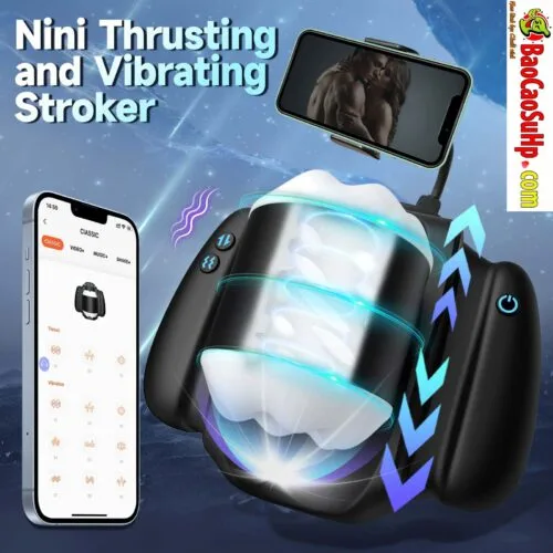 Cốc thủ dâm dạng rung thụt nhỏ gọn mini Amaotoha điều khiển APP — ảnh 2