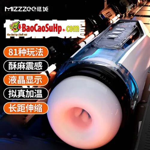Cốc thủ dâm tự động Mizzzee Mecha War God-X hút rung màn cảm ứng — ảnh 11