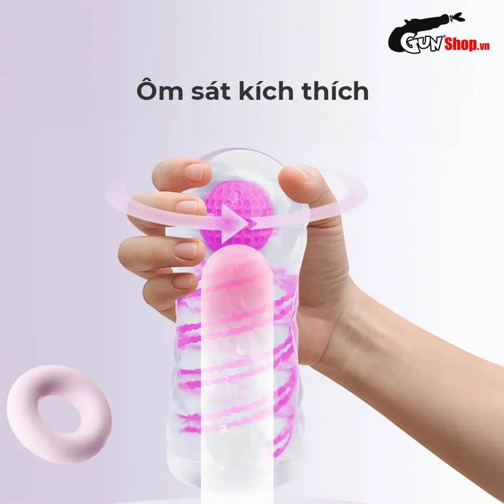 Cốc thủ dâm trong suốt Pretty Love Fantasy có bóng xoay — ảnh 5