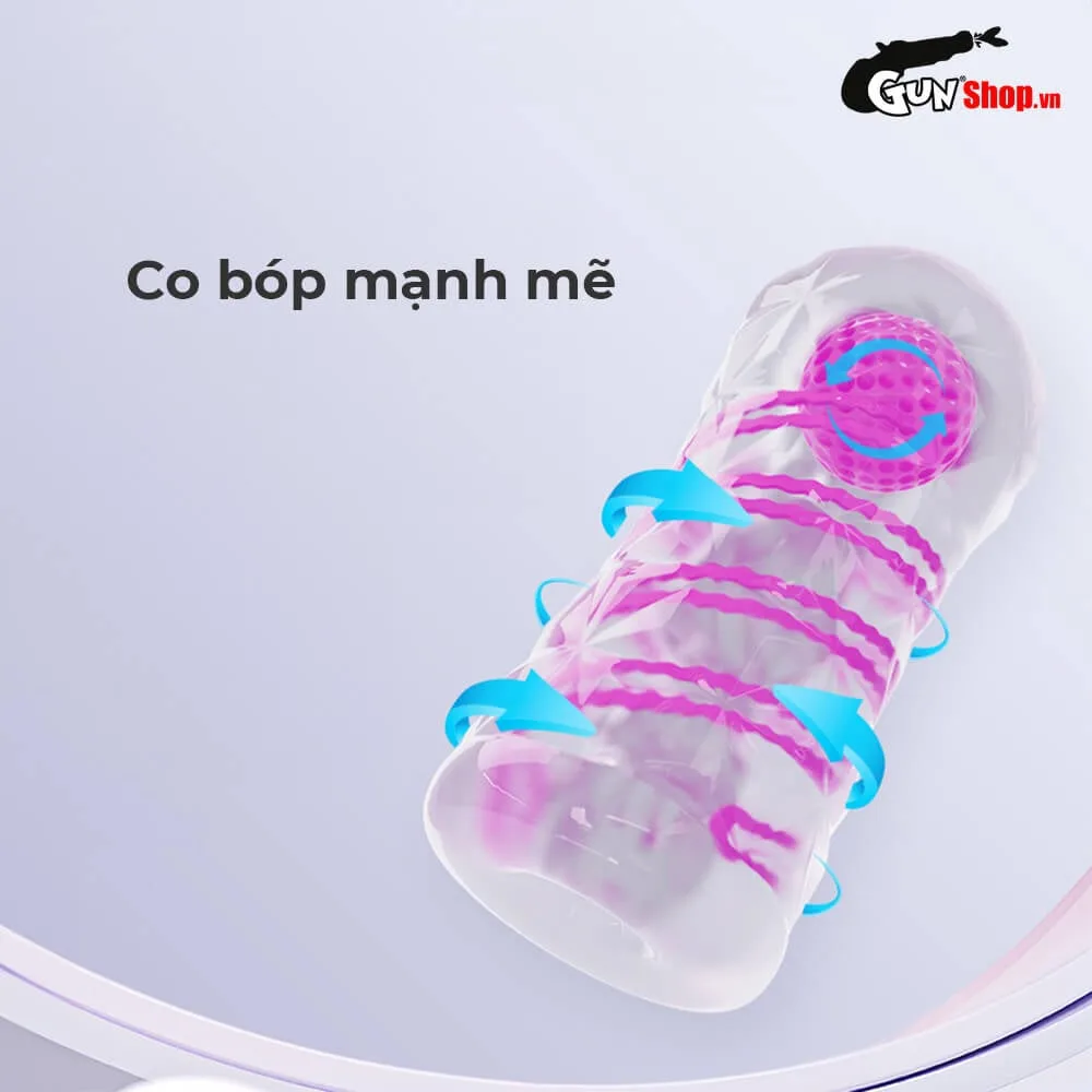 Cốc thủ dâm trong suốt Pretty Love Fantasy có bóng xoay — ảnh 6