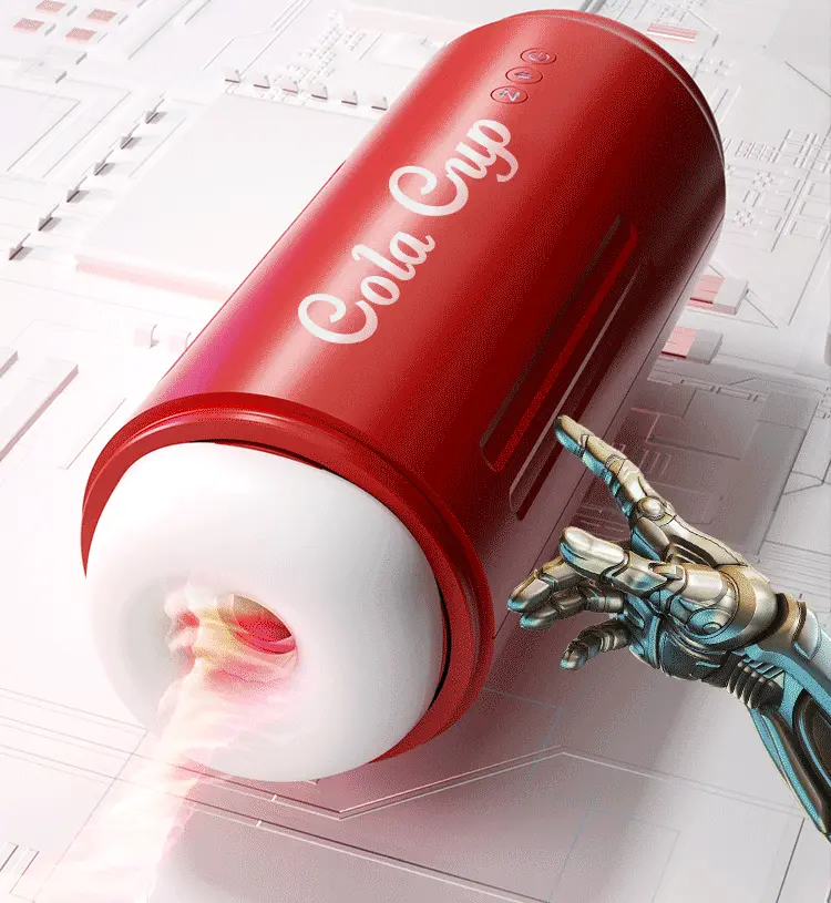 Cốc thủ dâm SOKOOT lon Coca co bóp thụt hút, phát nhiệt — ảnh 3