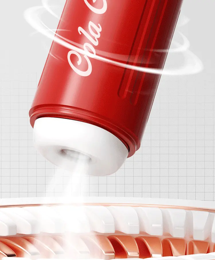 Cốc thủ dâm SOKOOT lon Coca co bóp thụt hút, phát nhiệt — ảnh 2