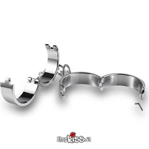 Còng chân thép không gỉ BDSM bạo dâm cao cấp kích thích cảm xúc — ảnh 3
